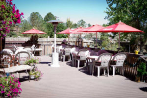 Susie's Branding Iron's Patio dining area