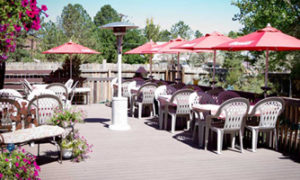 Susie's Branding Iron's Patio Dining Area