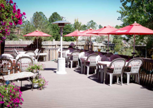 Susie's Branding Iron's Patio Dining Area